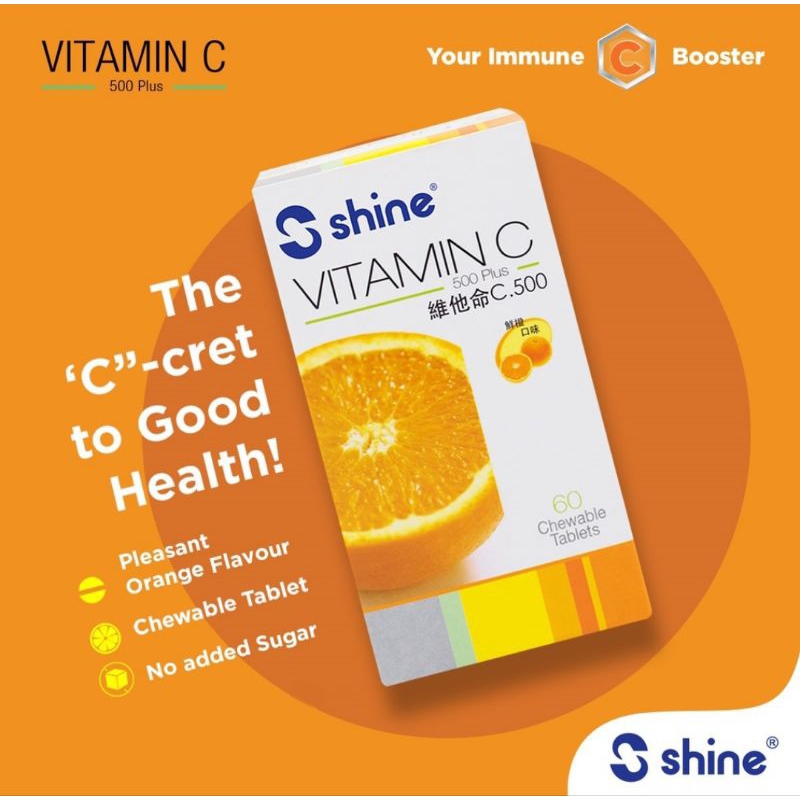 SHINE VITAMIN C PLUS Tablet Kunyah isi 60