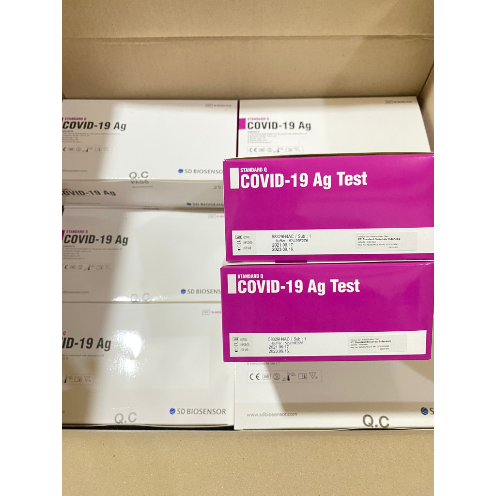 Antigen Lungene Nasal isi 25 Pcs Alat test Covid Kemenkes Original