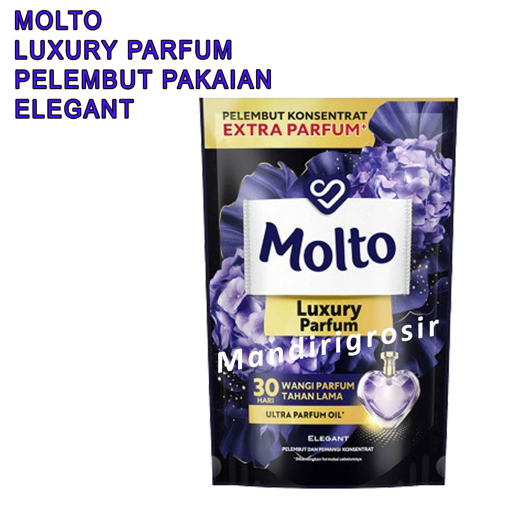 Eau de parfum *Molto * Elegant * Pelembut dan Pewangi 650ml