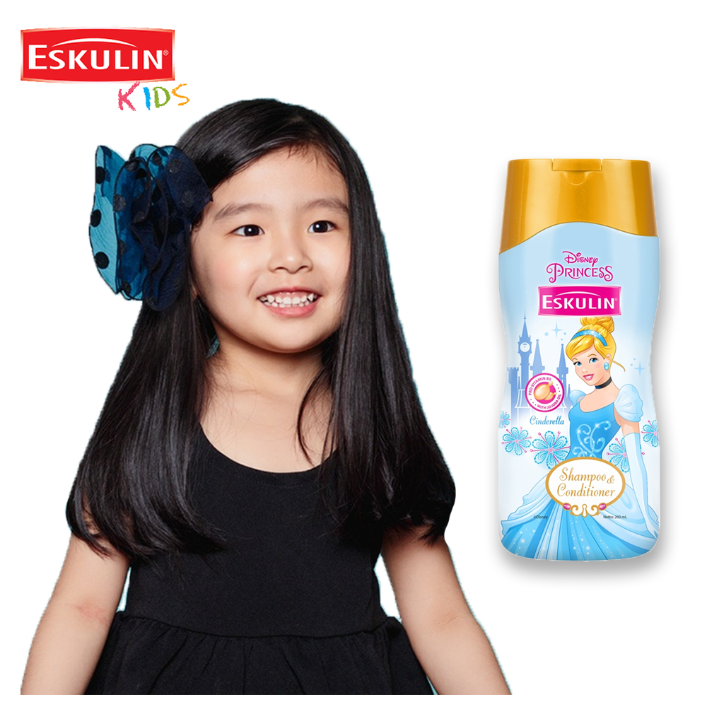 Shampoo Anak Anak Sampo Anak Penebal Rambut Menjadikan Rambut Sehat Tebal Dan Berkilau Eskulin Kids 