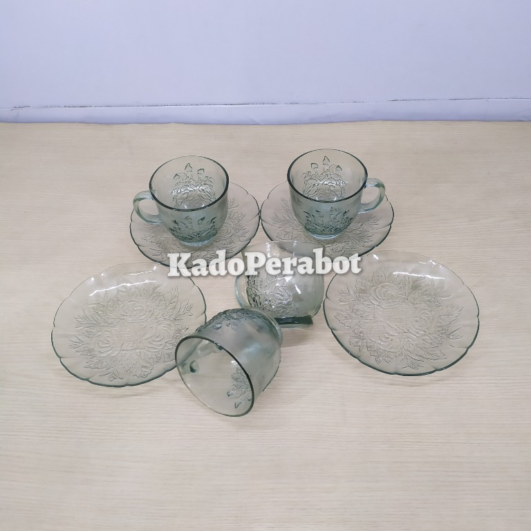 Kado Cangkir Set Isi 8Pcs - cangkir Kopi - gelas tamu cantik - gelas sajian cantik