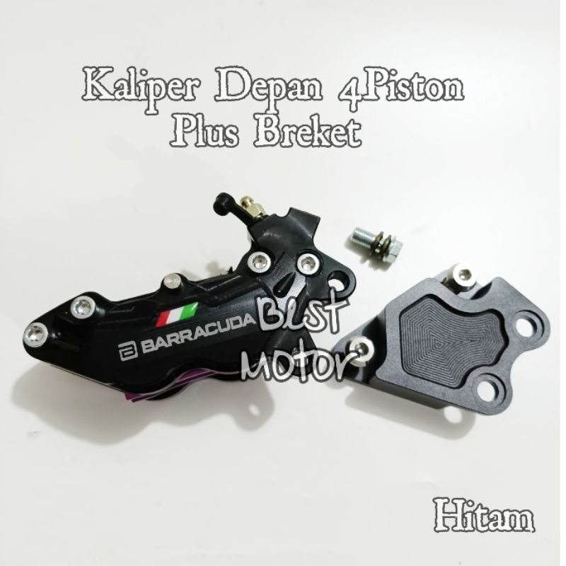 Kaliper Depan 4 Piston Barracuda Original Yamaha Nmax 155 Old Plus Breket pnp