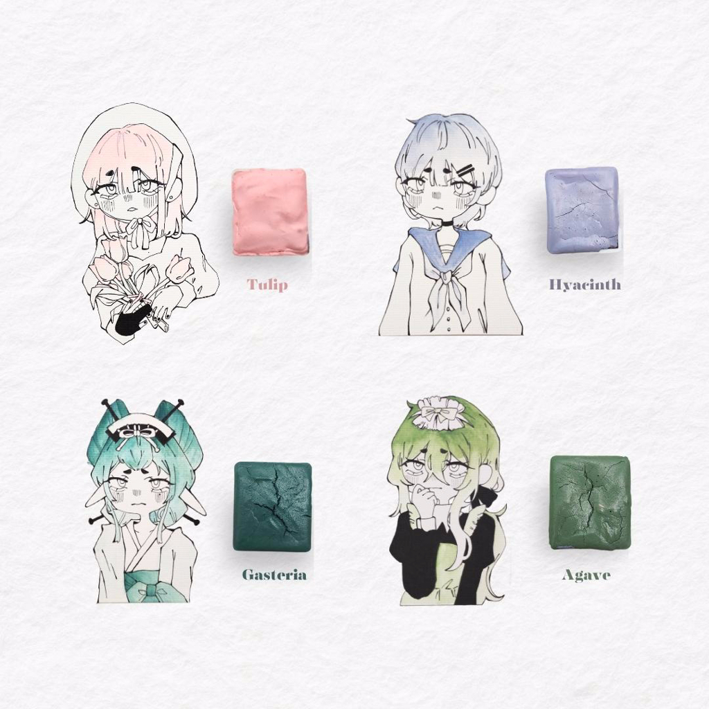 

Dreamy Poppies Handmade Matte Watercolor Series 3