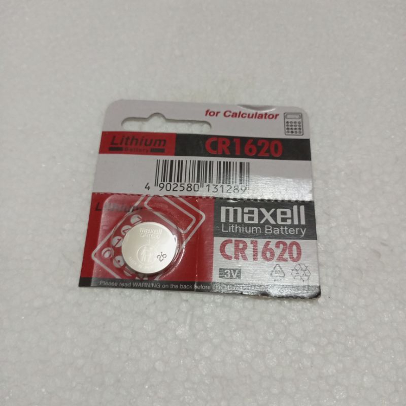 Batre Maxell Lithium 3 V CR 1620 for calculator