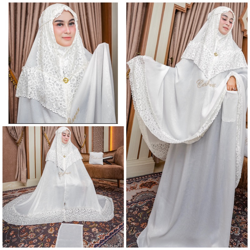 SYAUQIAH MUKENA mukena sutra brukat  premium by cahwa