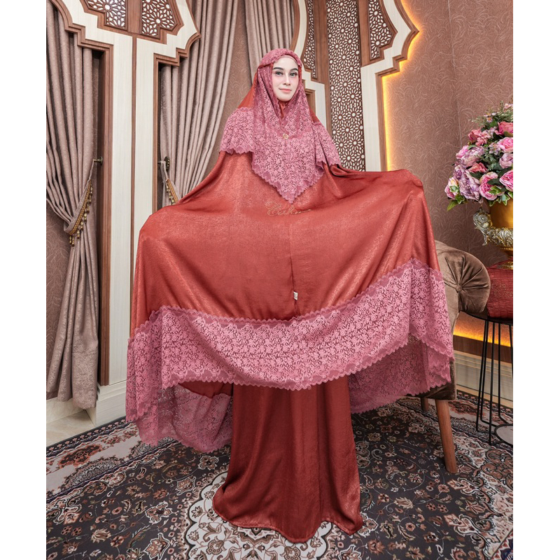 SYAUQIAH MUKENA mukena sutra brukat  premium by cahwa