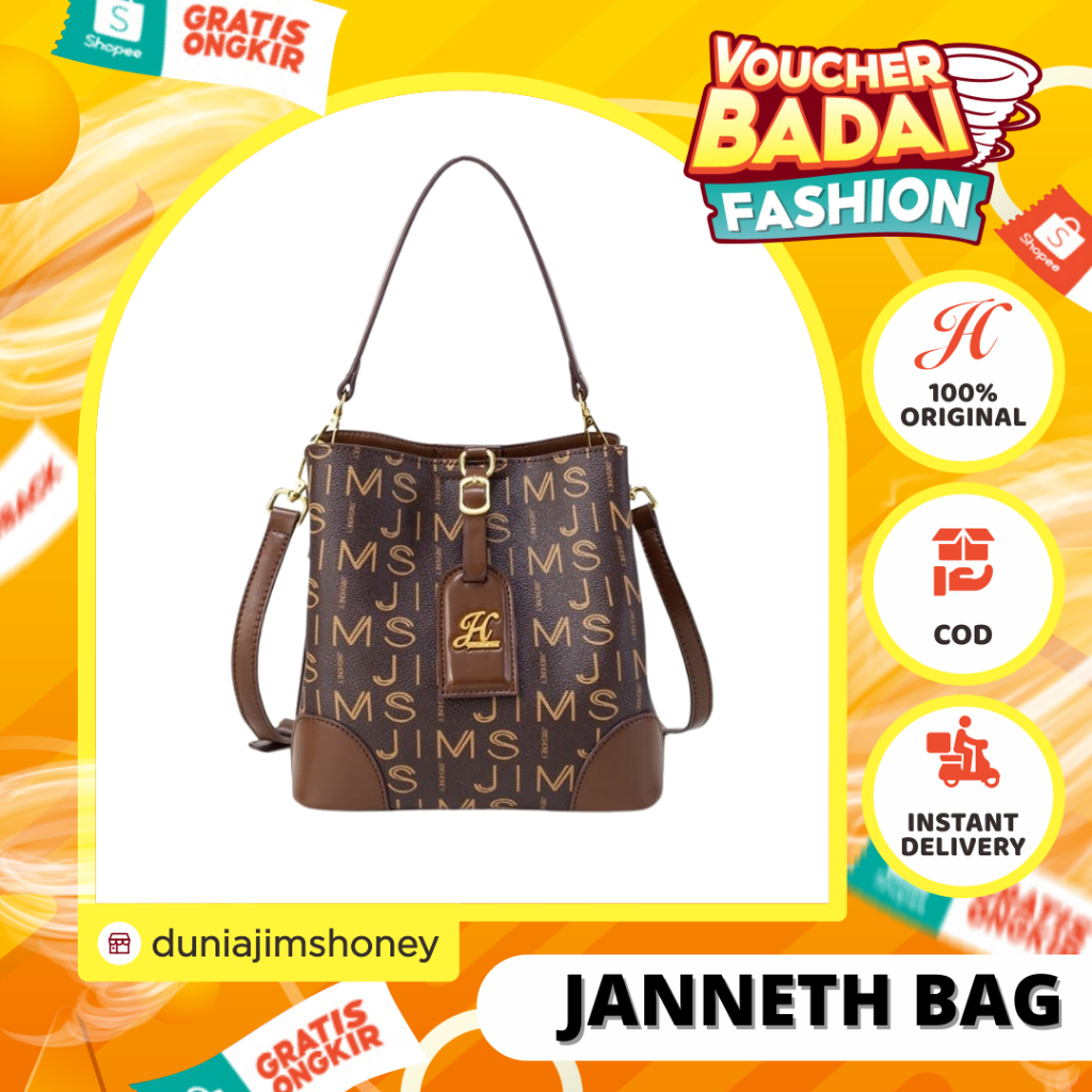 JIMS HONEY JANNETH BAG TAS SELEMPANG WANITA FASHIONABLE IMPORT MURAH