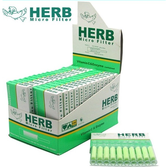 ORIGINAL IMPOR HERB PIPA FILTER SARINGAN ASAP SEKALI PAKAI KHUSUS 8MM DENGAN VITAMIN C ISI 10