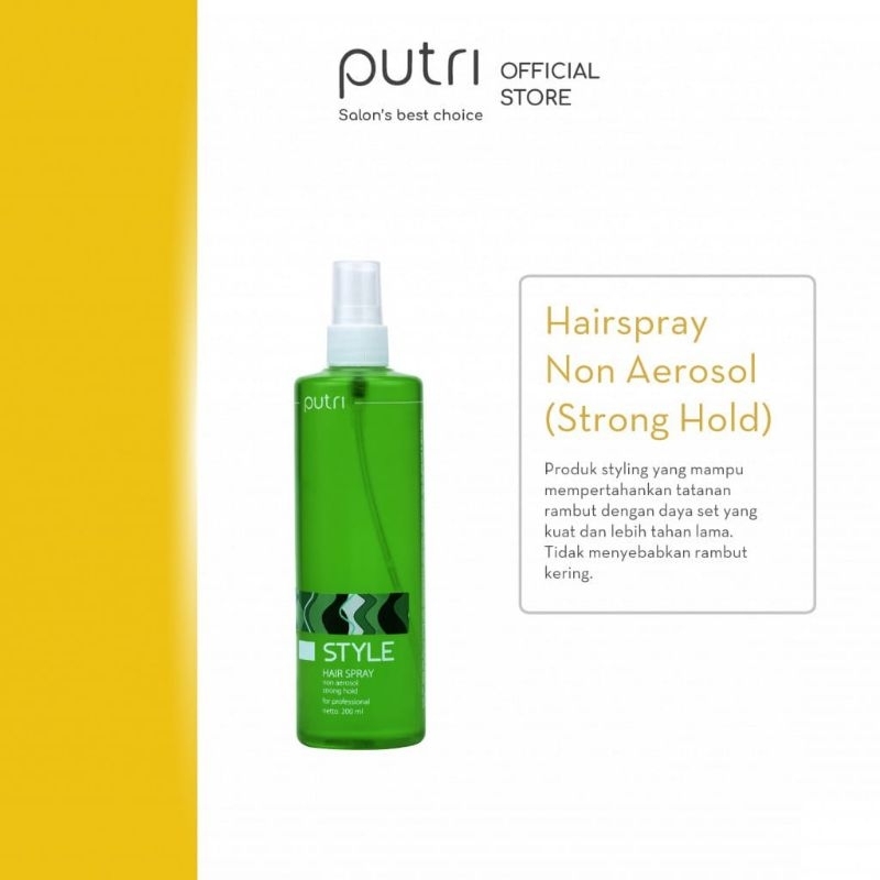 Putri Platinum Hair Spray Non Aerosol Strong 200ml