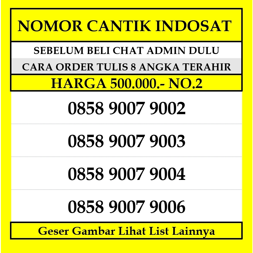 Kartu Perdana Indosat OoredOo 4G LTE Nomor Cantik Prabayar