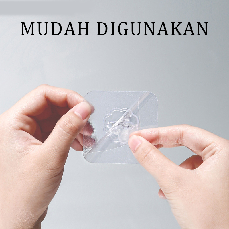 Transparan Patch Hook Gantungan Multifungsi Magic Hook Hanger Hiasan Dinding