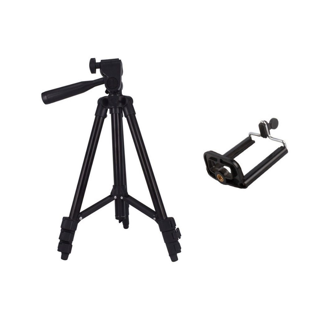 Tripod 3120 Black Edition untuk Camera dan Handphone / Stand tripod 1 meter