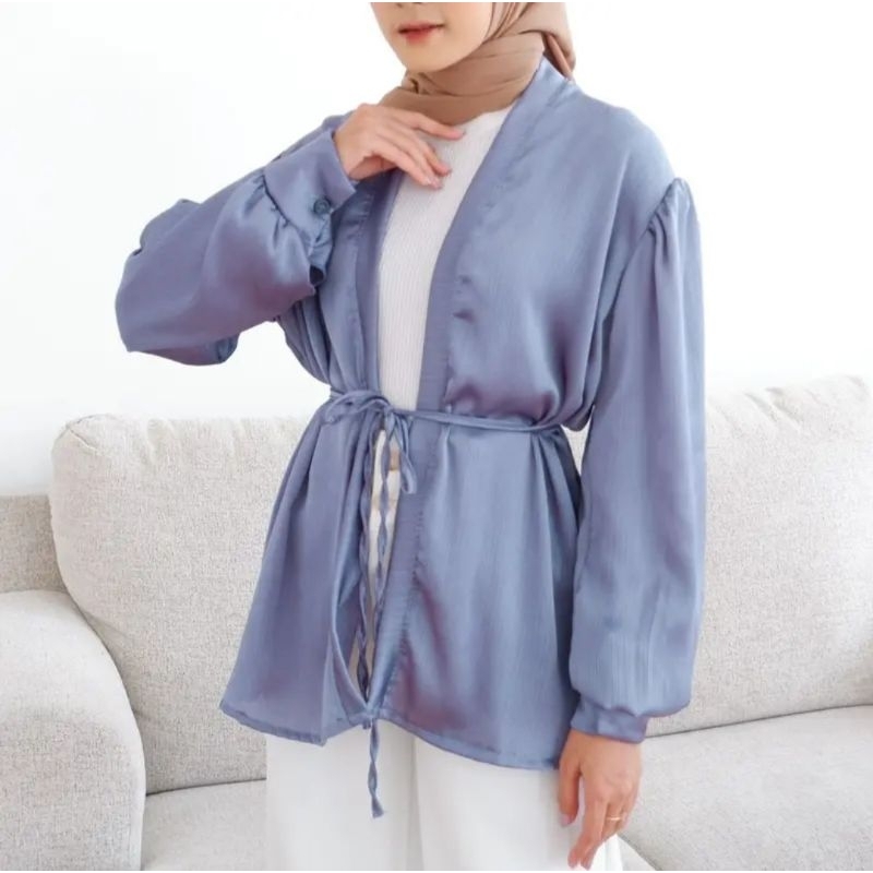 Tamstore Cardigan Wanita Polos Cardenza Silk Outer Cardi Melani