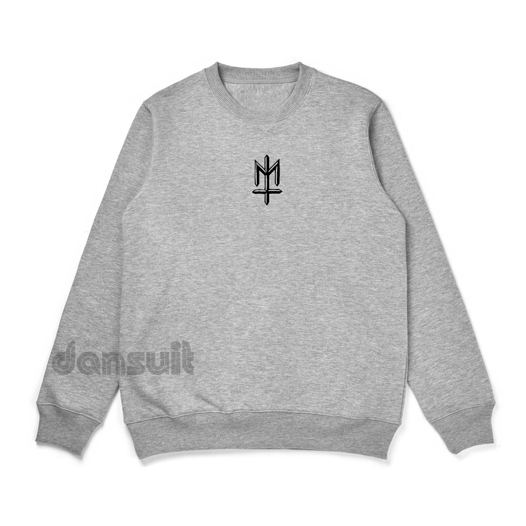 Sweater Crewneck Maternal Disaster Size M - XXXL Warna Abu Misty Bahan Tebal Premium