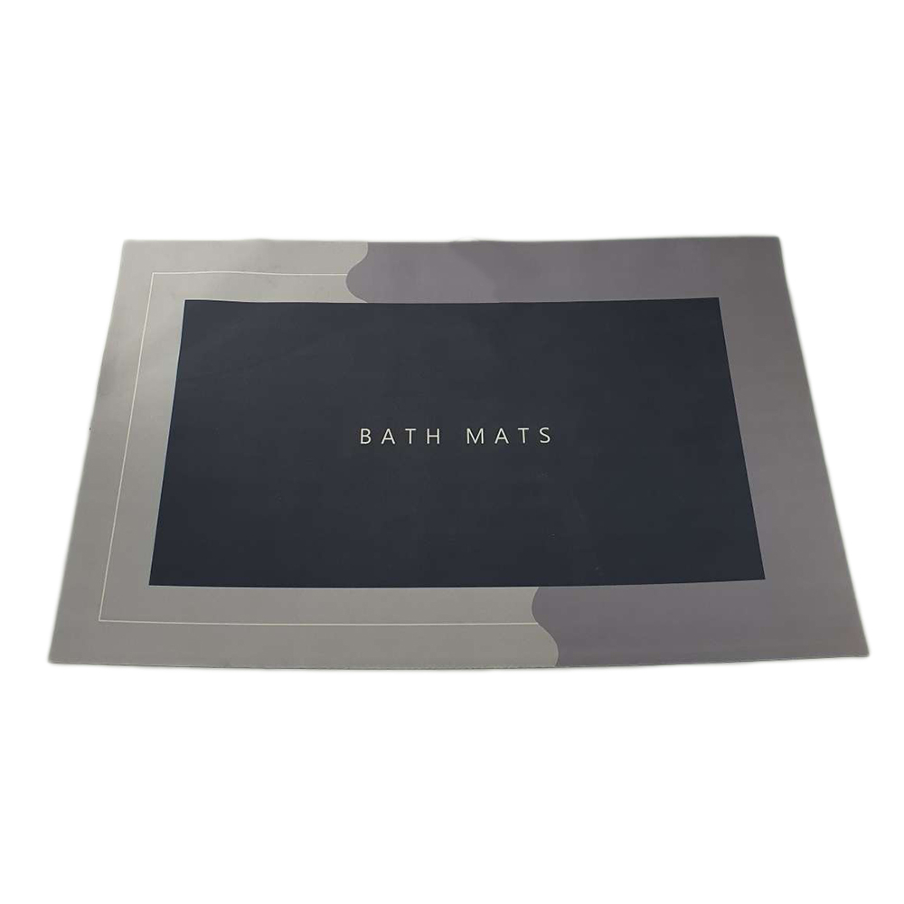 Keset Kamar Mandi Anti Slip Absorbent Rectangle 80 x 50 cm - DT5 - Dark Gray