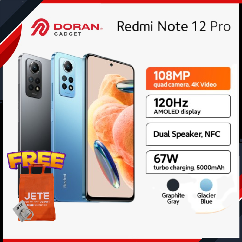 Xiaomi Redmi Note 12 Pro 6/128GB 8/256GB Xiaomi Note 12 Pro 4G - Garansi Resmi