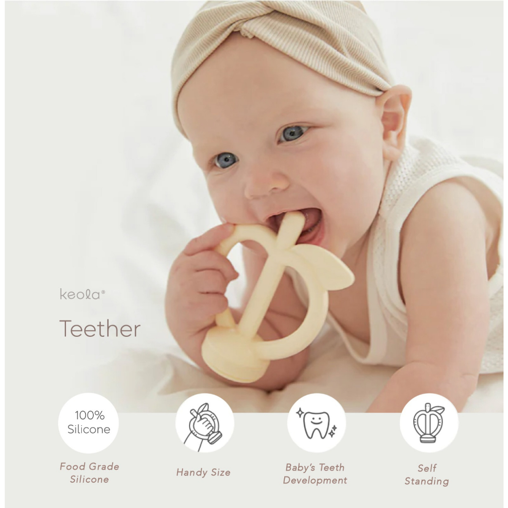 T24 - Keola Best Fruit Teether Apple Series | Fruit Feeder | Teether Premium Anak BPA Free