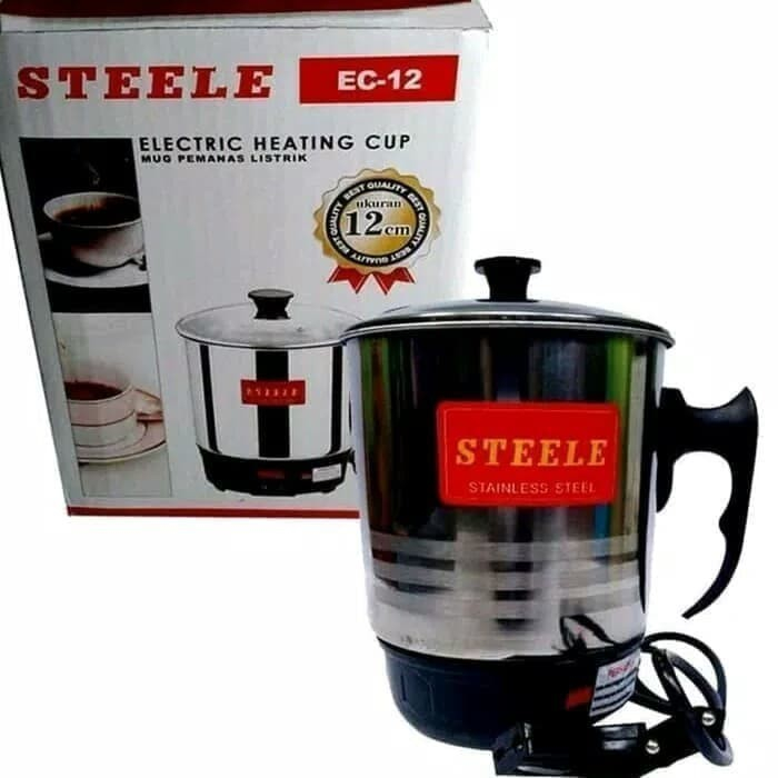 MUG LISTRIK / TEKO ELEKTRIK 12CM ELECTRIC HEATING CUP MUG LISTRIK GELAS MASAK / TEKO MUG LISTRIK