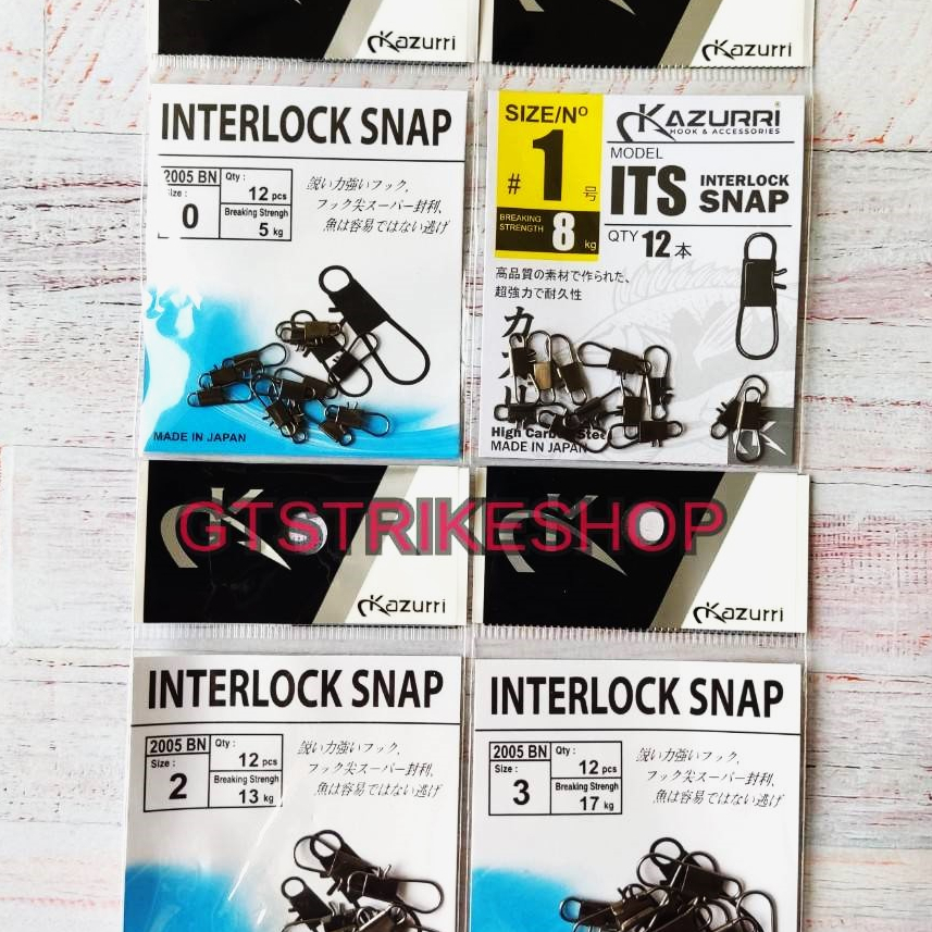 Peniti Pancing Interlock Snap Size 0, Size 1, Size 2, Size 3