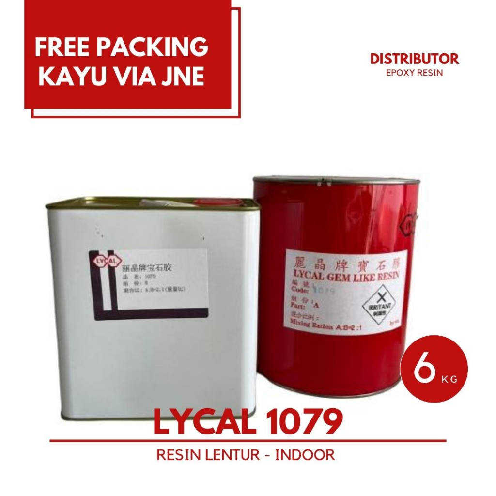 Resin bening Lycal (Lentur) dgn Katalis - Lycal 1079 - 6 kg