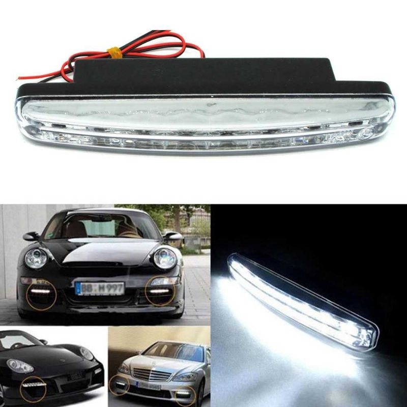 Lampu Kabut Mobil FogLamp Light Mobil Daytime DRL LED Cool White 6000K 12V 8W