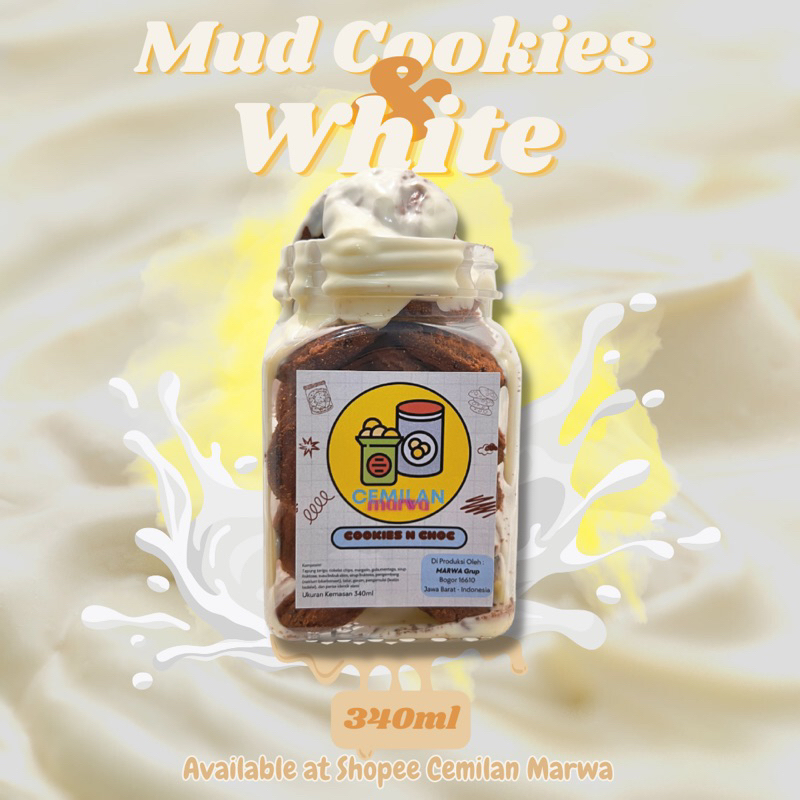 

Mud Cookies White Chocolate by Cemilan Marwa | Kue Toples Coklat | Dessert Box - Mud Cookies - Snack - Cemilan - Melted