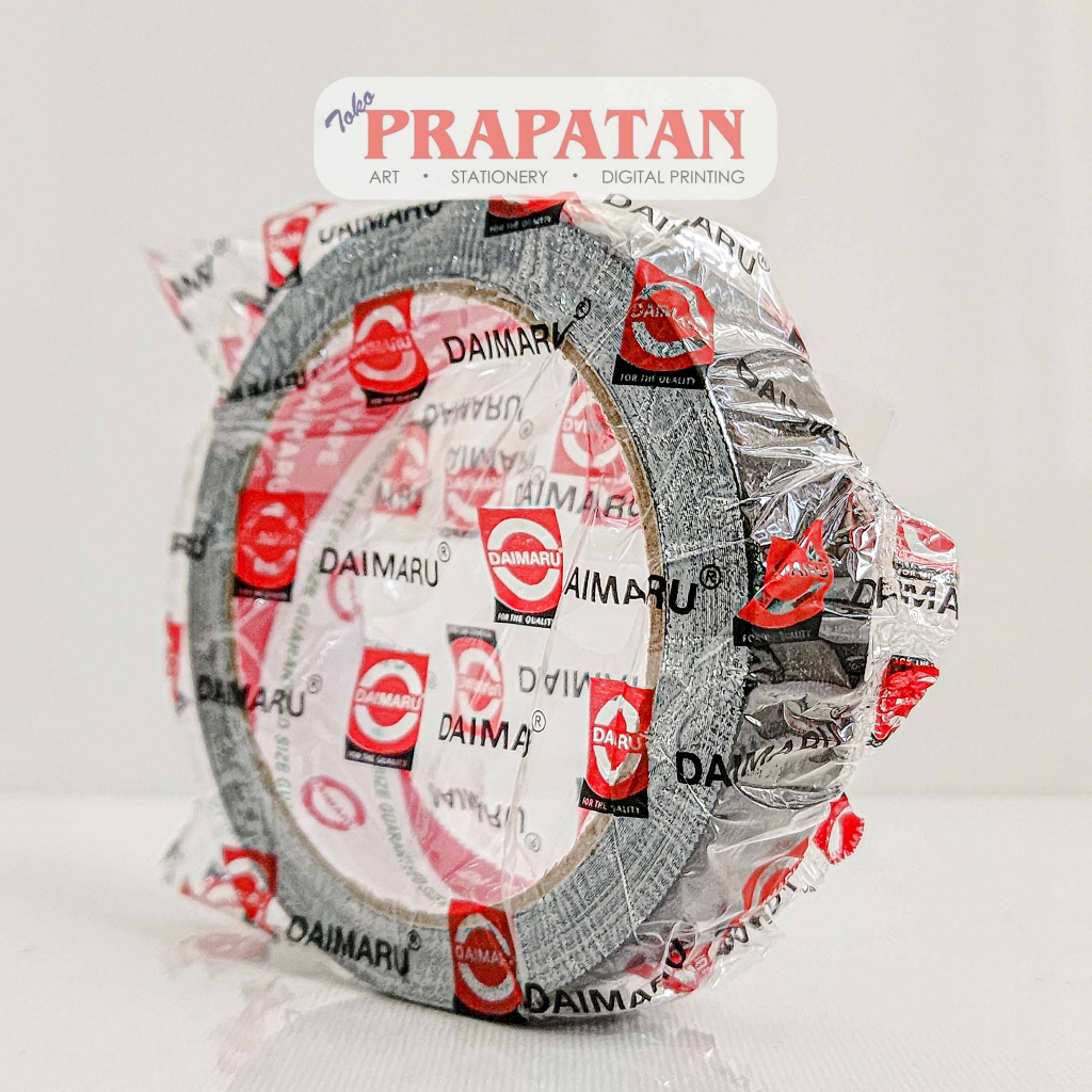 

Lakban Hitam Kain Daimaru 24mm | Cloth Tape | Selotip