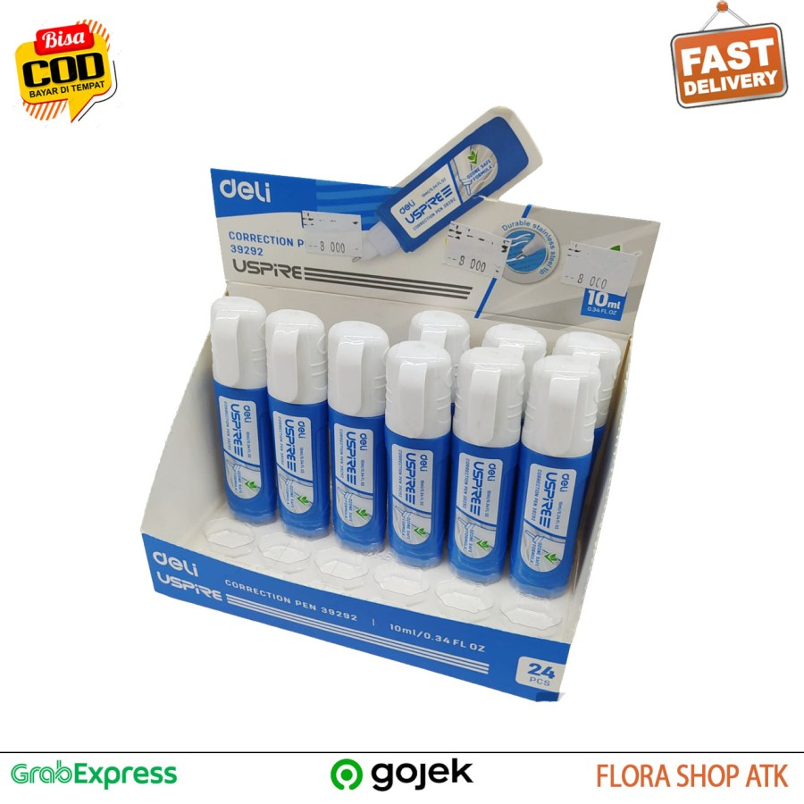 

Tipe X Cair Tipex Deli Correction Pen Penghapus Pulpen Cair Tipe Ex