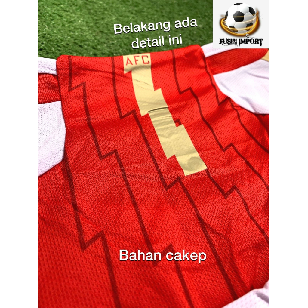 Jersey Baju Bola Arsenall Home Full Patch 2023 2024 Grade Ori