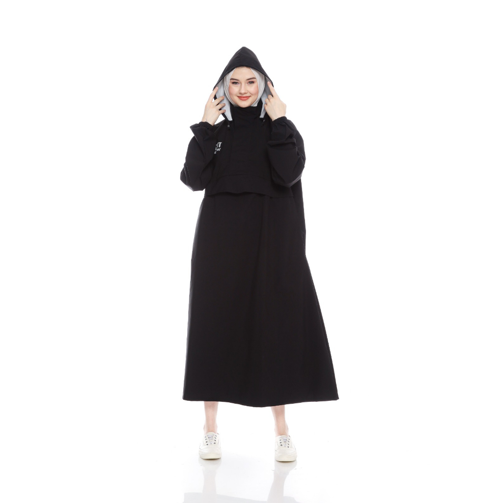 Jas hujan gamis BASCOT the raincoat jas hujan saku kangguru mantel hujan jas hujan hijab jas hujan gojek jas hujan axio jas hujan adem jas hujan murah jas hujan syar'i jas hujan muslimah ponco muslimah murah lebay outwear jas hujan pria/wanita