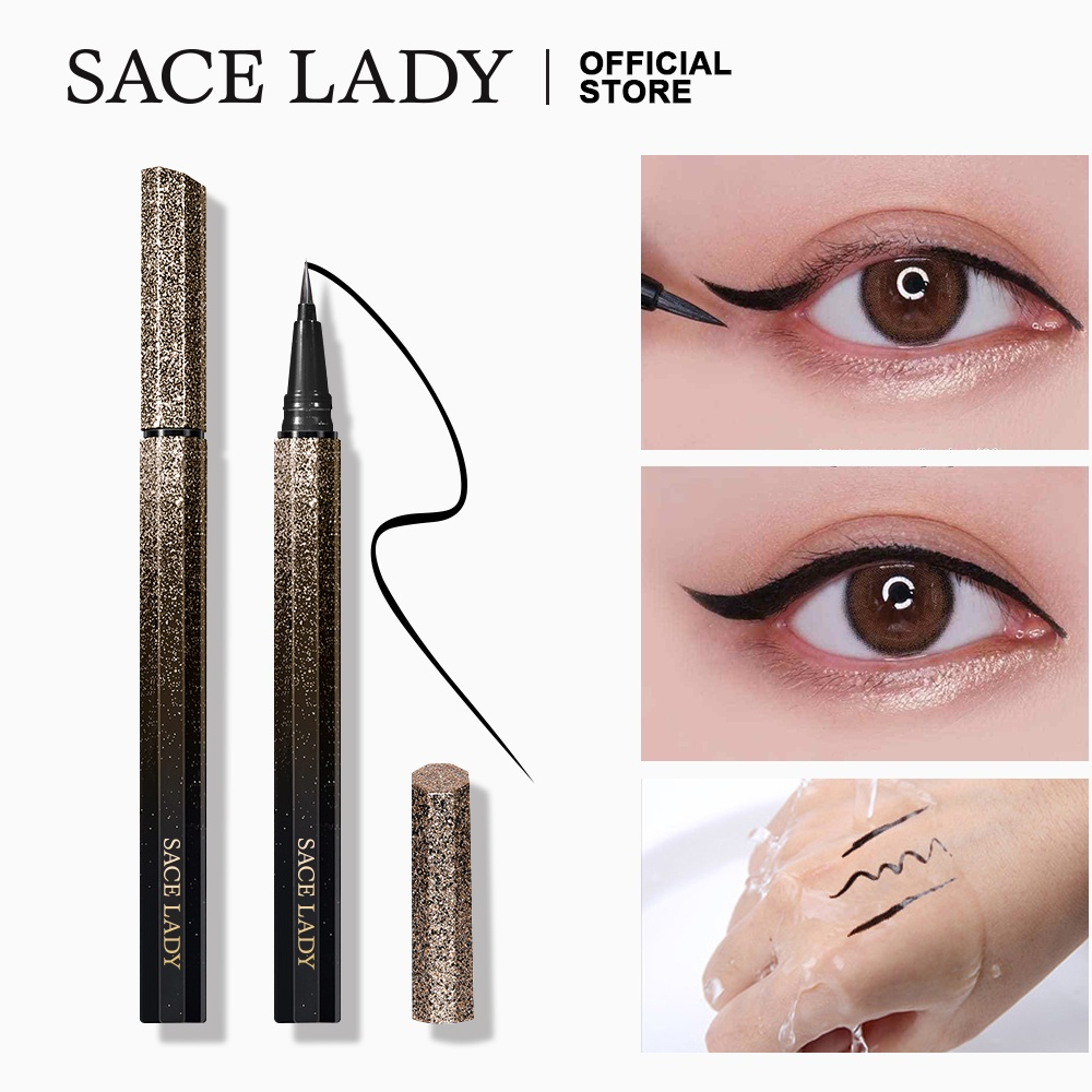 SACE LADY Eyeliner Tahan Air Long Lasting Smudge-proof Slim Tip Eye Makeup