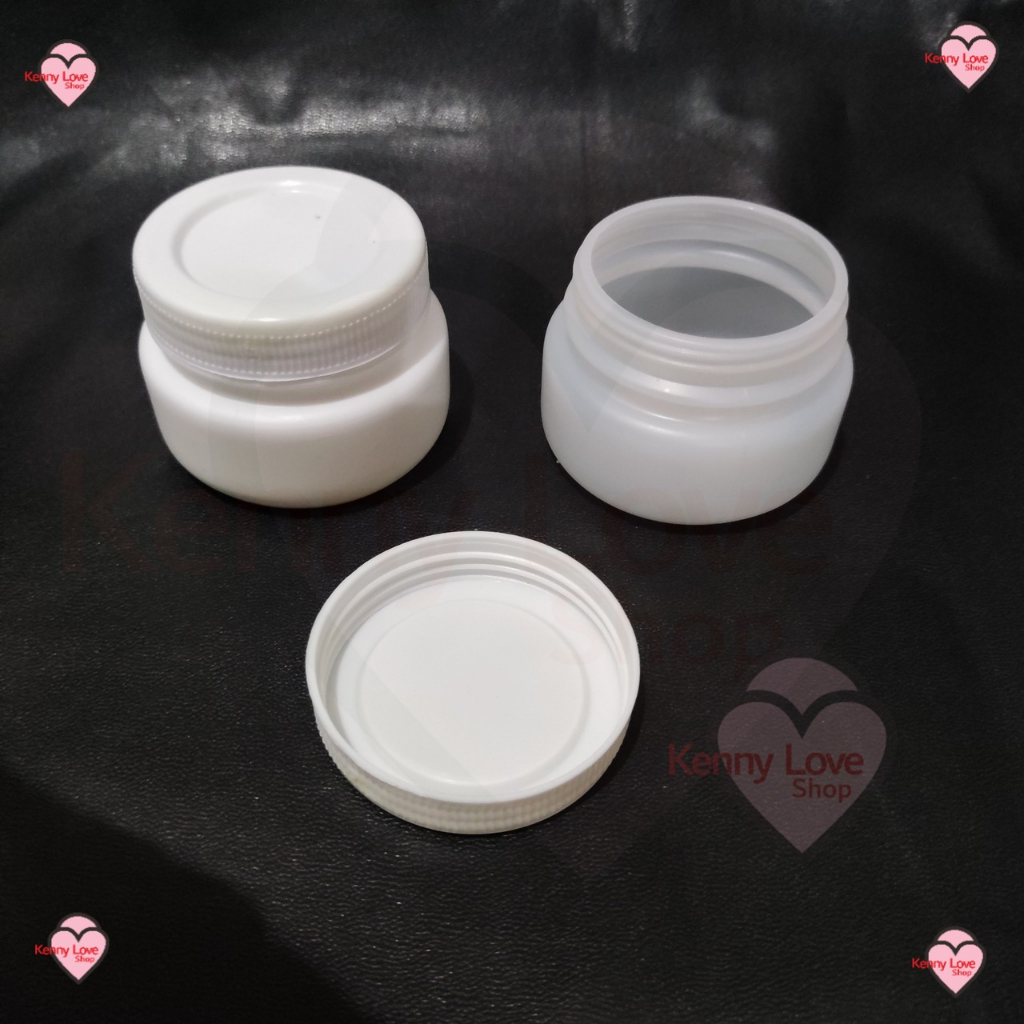 POT CREAM besar 80 ml Jar Plastik Lulur Pomade Wadah Kompon Compound