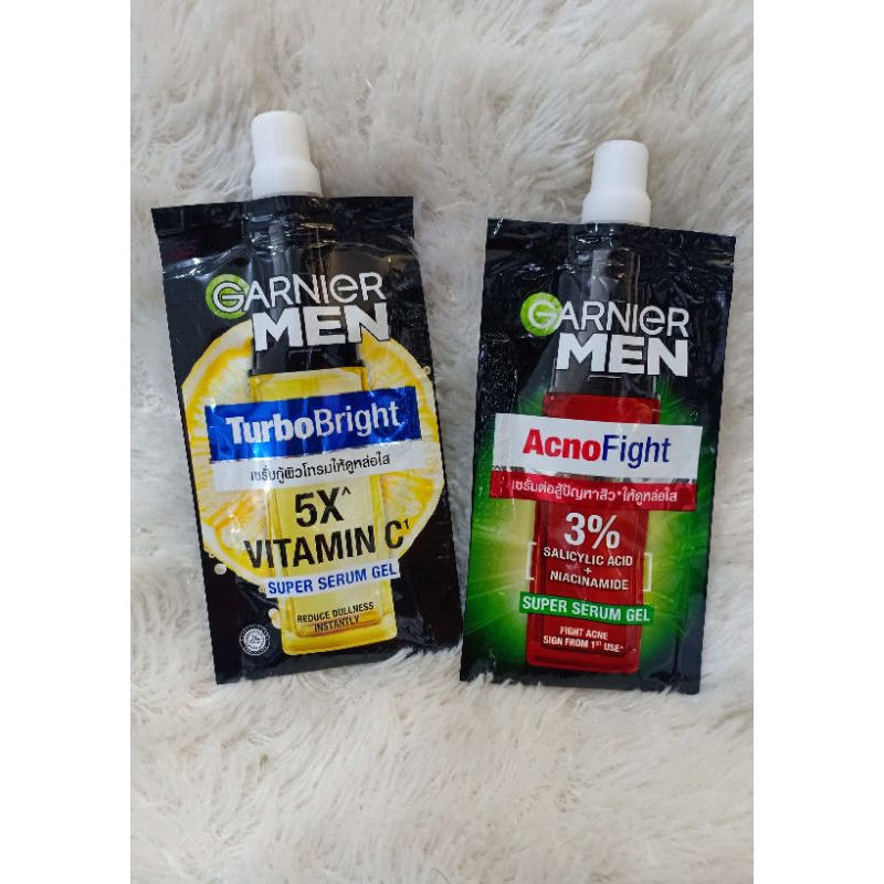 SERUM SACHET GARNIER MEN TURBOBRIGHT&ACNOFIGHT