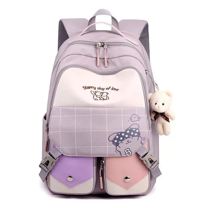 Tas Ransel sekolah gadis remaja fashion tas terbaru 2024 Ransel sekolah SD SMP SMA