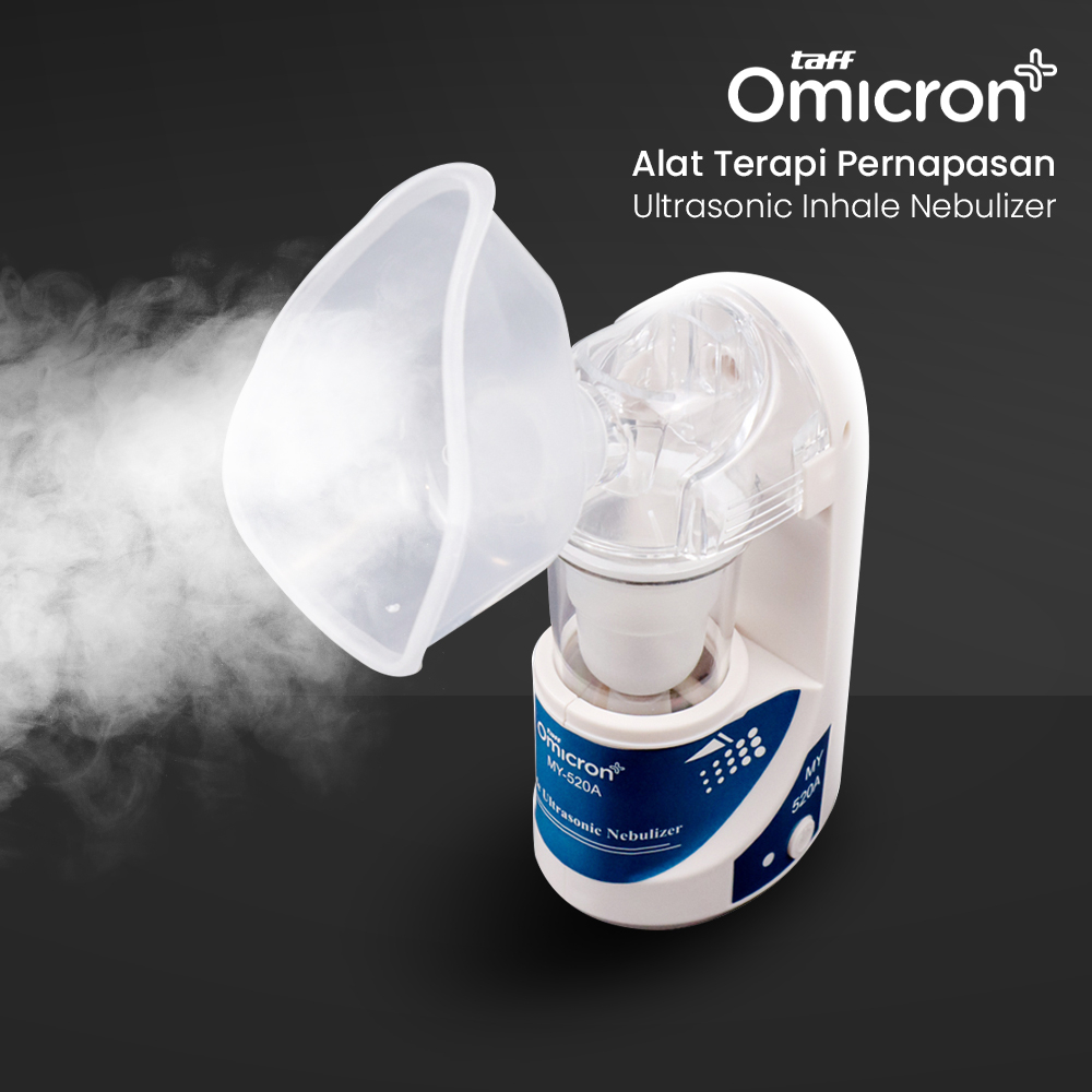 Alat Terapi Pernapasan Ultrasonic Inhale Nebulizer - White