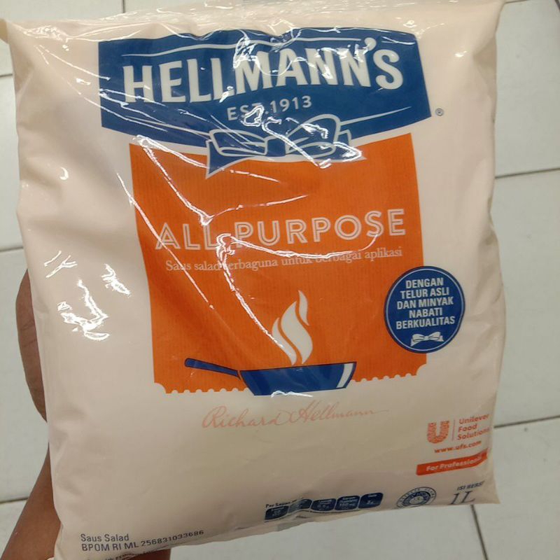 

Hellmanns mayonaise all purpose 1L