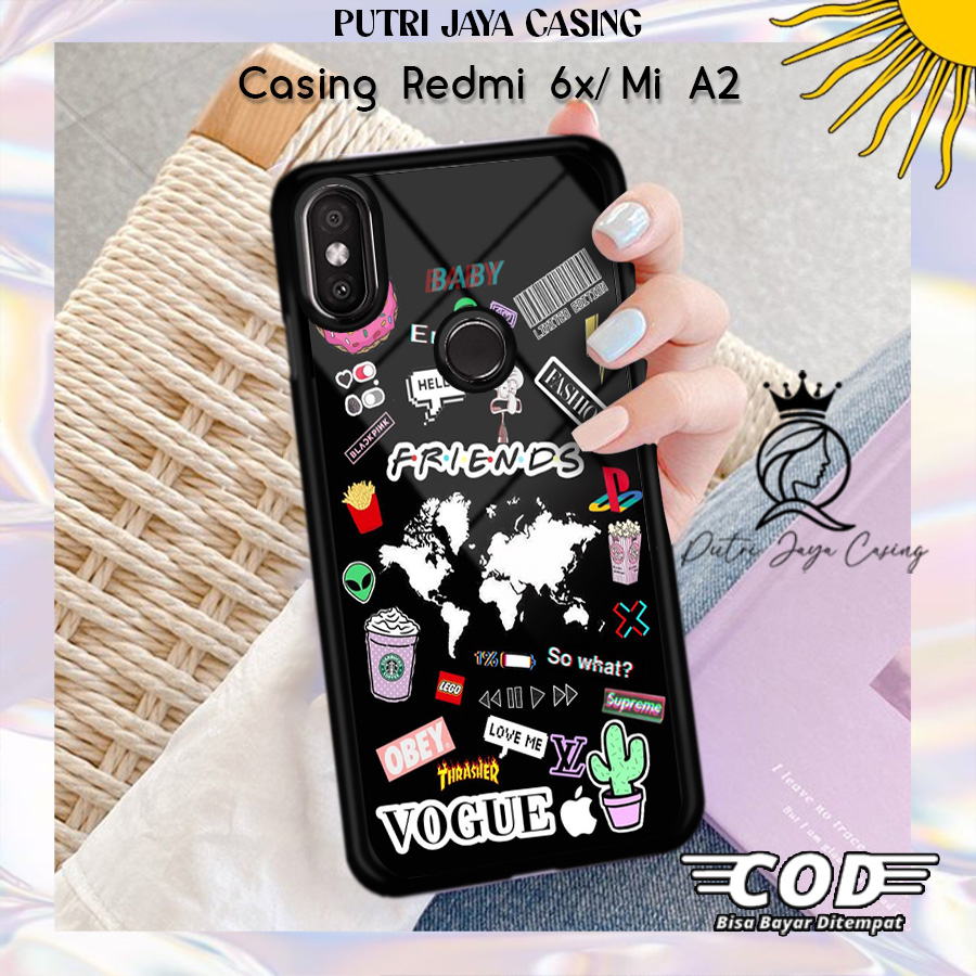 Case Hp Redmi 6x Mi A2 Casing Redmi 6x Mi A2 Motif AESTHETIK02 Casing Terbaru Case Karakter Lucu Cas