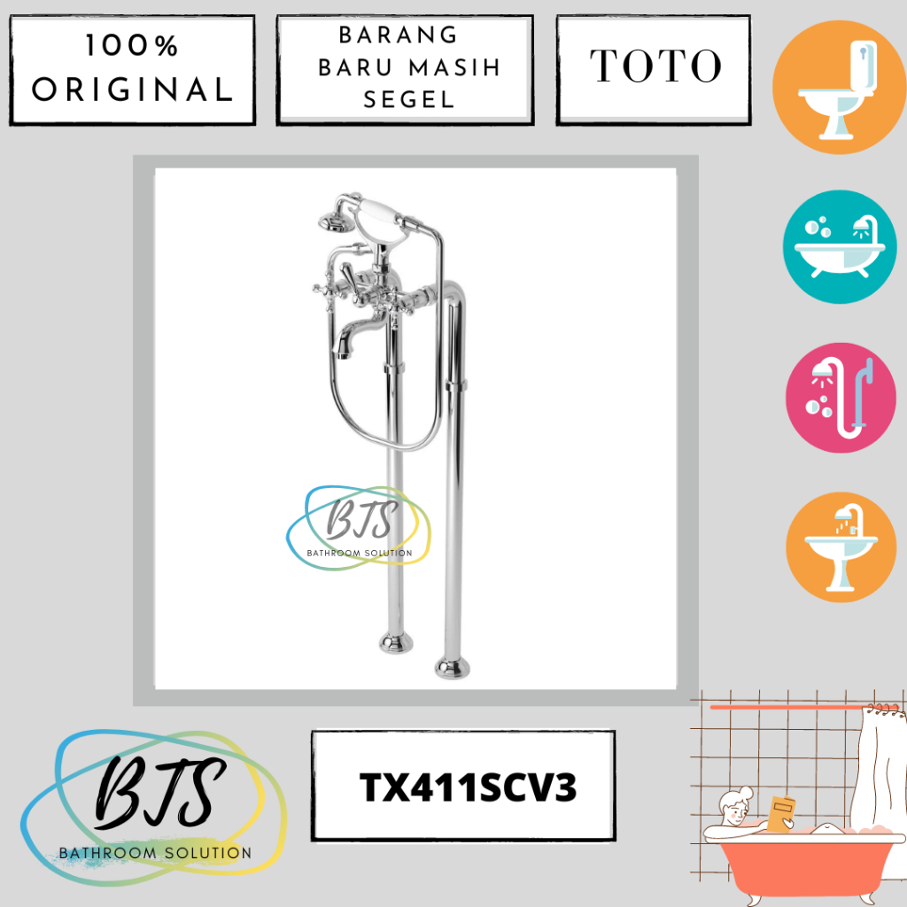 Kran bathtub standing clasic TOTO TX411SCV3 / TX 411 SCV3 / TX411 SCV3 / TX 411 SCV3