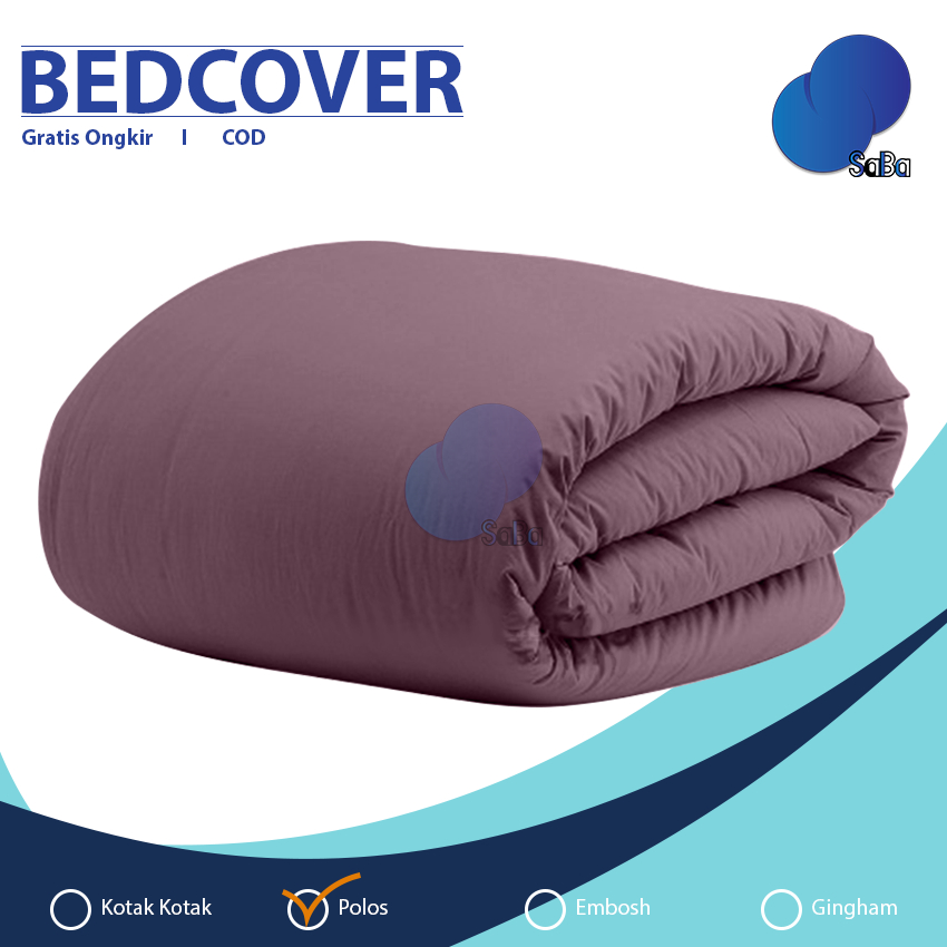 Bedcover Only 120x220 Double Plain/Polos