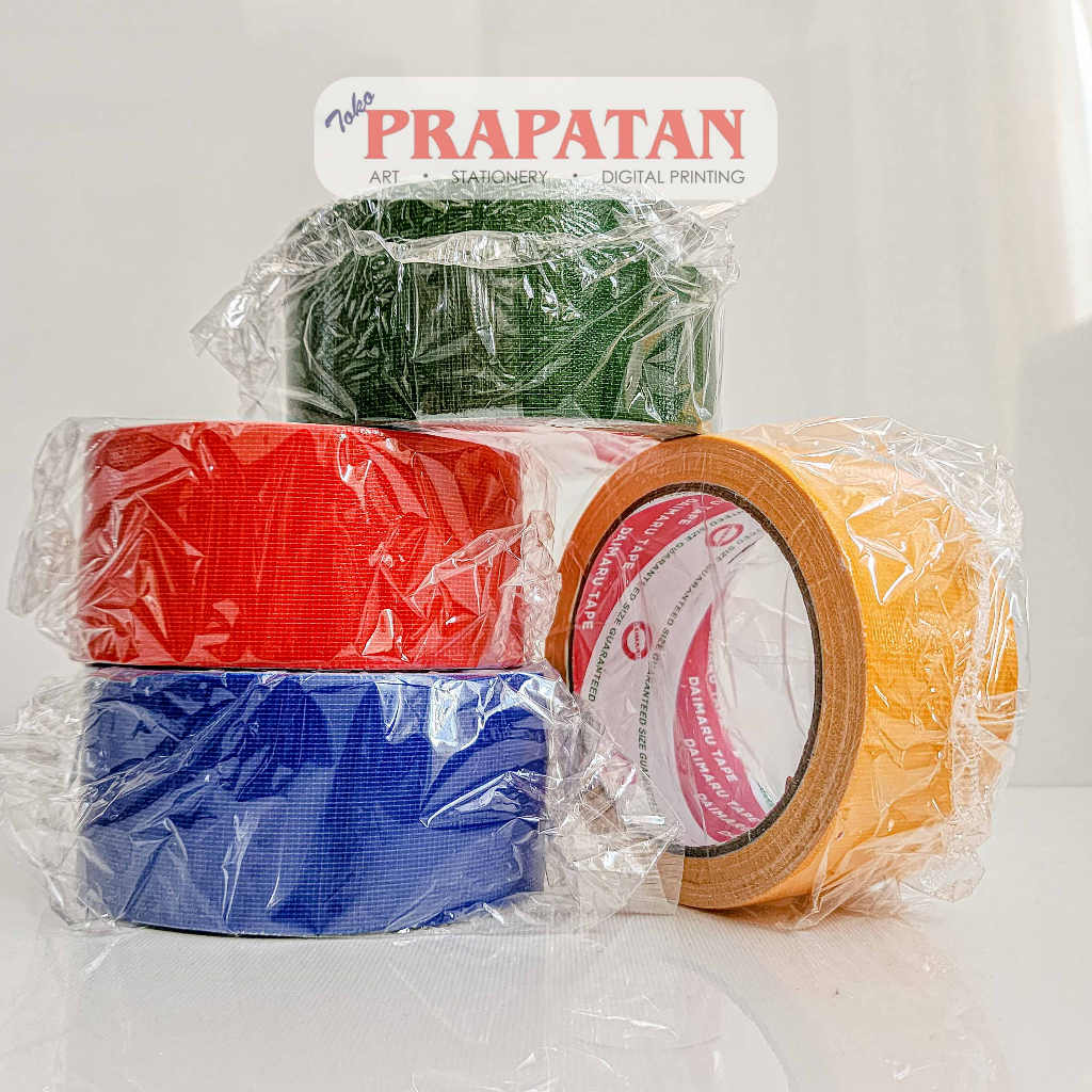 

Lakban Warna Kain Daimaru 48mm | Cloth Tape | Selotip