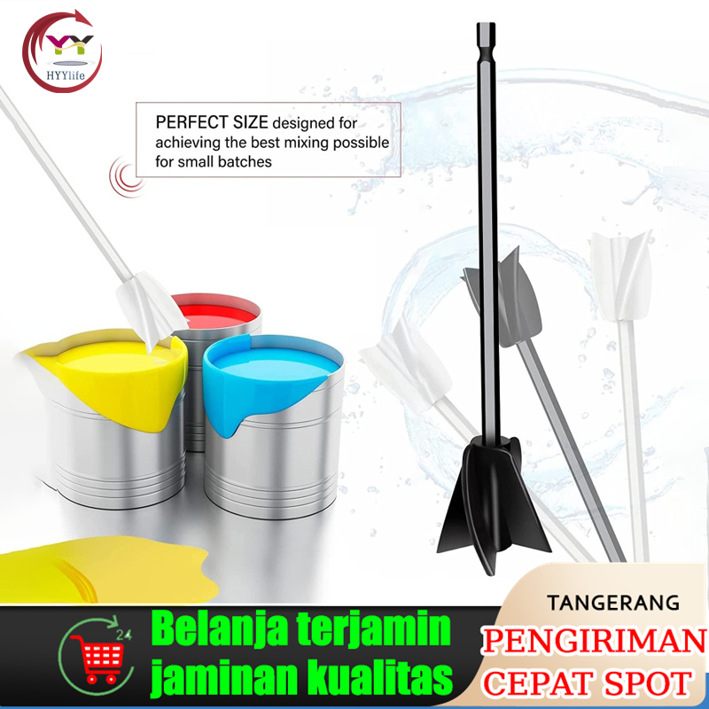 Dayung Mixer Epoxy Resin Mata Bor Cat Epoxy Mixer Taha Lama Part Cairan Dayung Kepala Resin Abs Stir