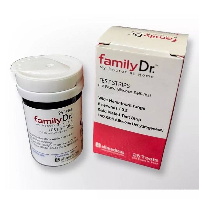 Strip FamilyDr Glucose/ Strip Gula Darah FamilyDr/ Stik Gula darah FamilyDr