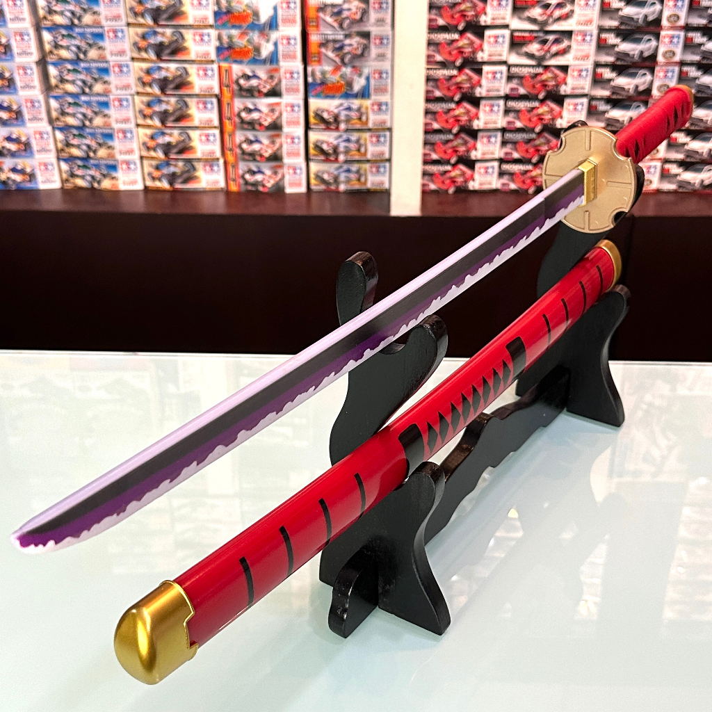 Mainan Anak Samurai Katana Plastik One Piece (Bunyi &amp; Nyala Lampu)