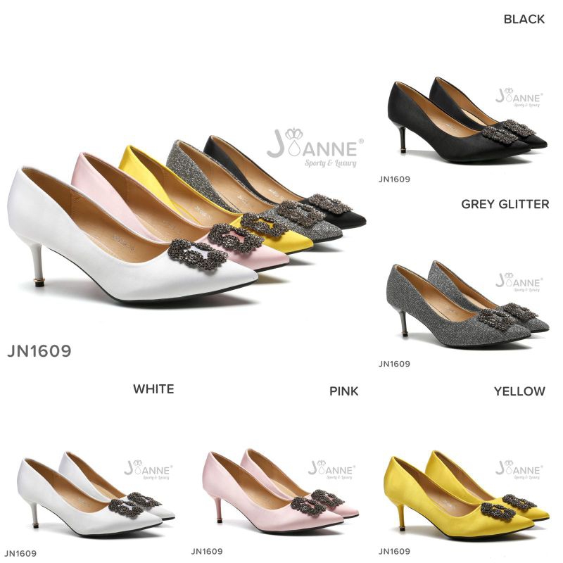 JOANNE Crystal High Heels Shoes #JN1609 ORIGINAL