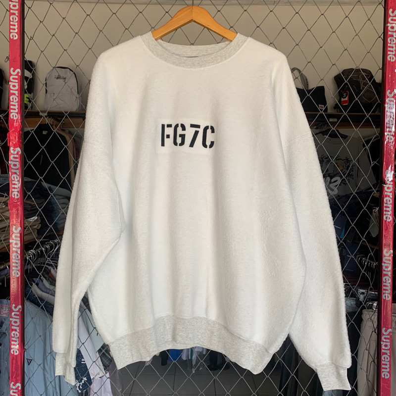 CREWNECK FOG LOGO FG7C WHITE