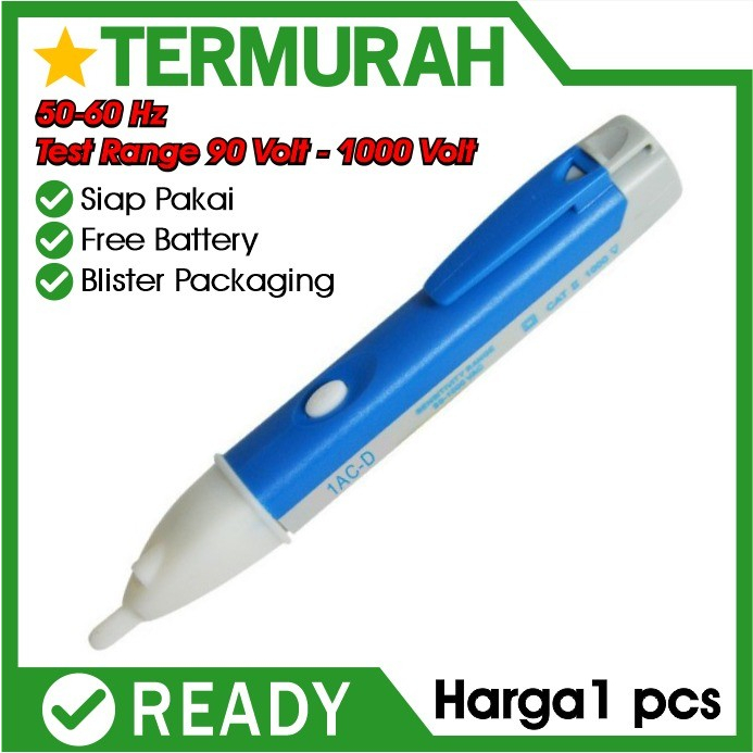 TEST PEN NON CONTACT Touch AC TESTPEN PENGUKUR ARUS LISTRIK 90V-1000V