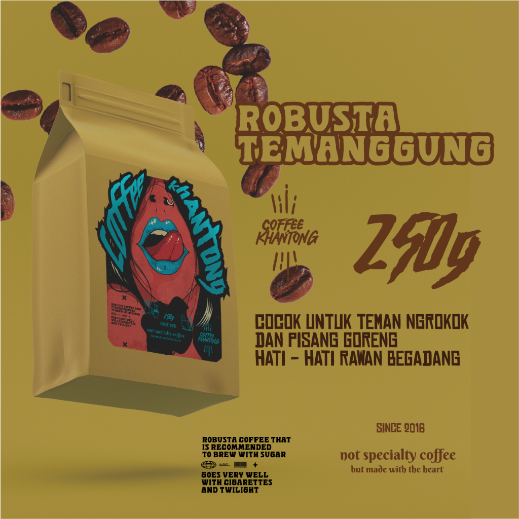 

Kopi Temanggung Robusta Bubuk Tubruk only 250g