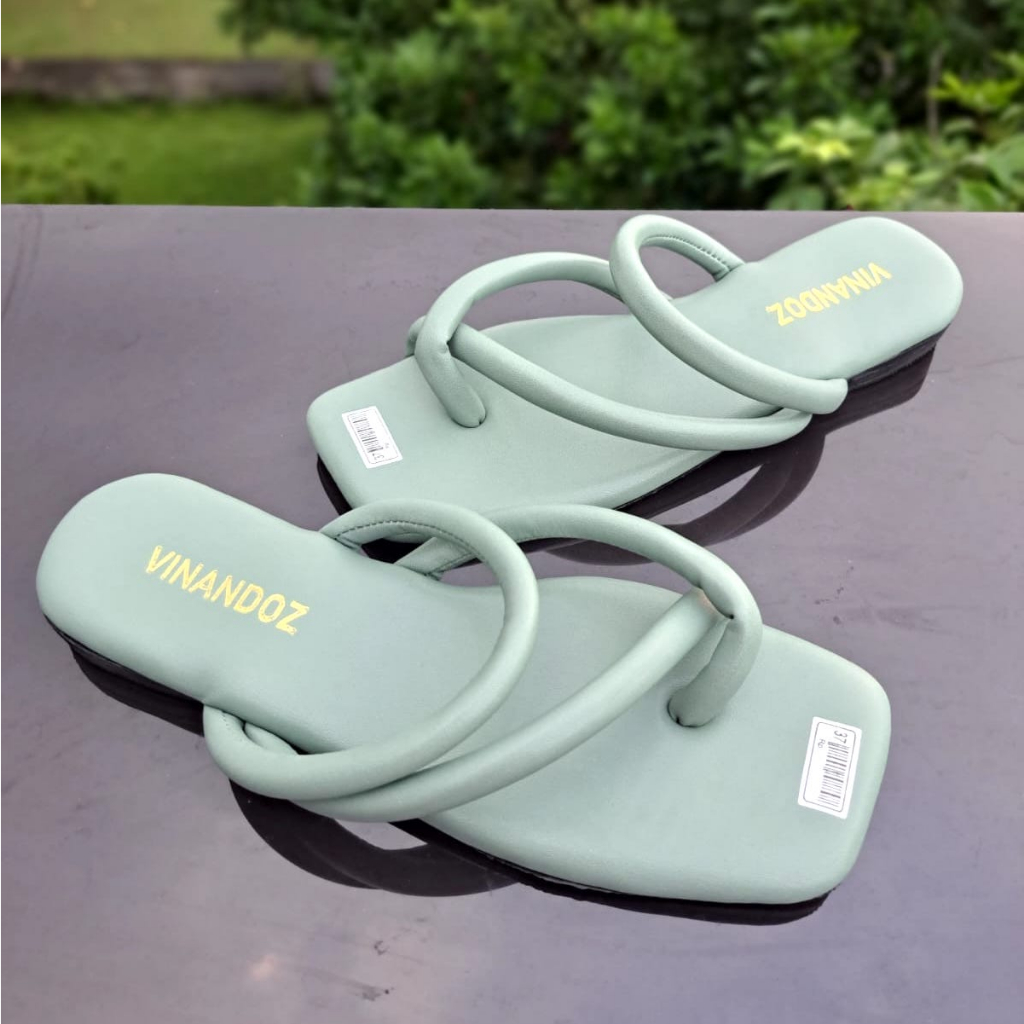 Sandal Teplek Wanita Viral Kekinian Super Empuk Sol 2 cm - TOKOERS BP04