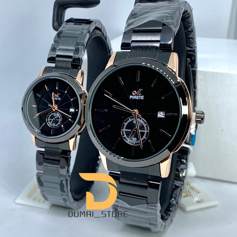 MIRETE  Jam Tangan Couple Mirete Import Premium Tahan Air