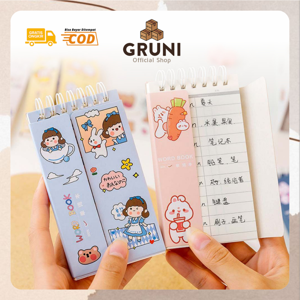 

GRUNI ST0029 Notebook Spiral Panjang Karakter Isi 80